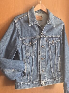 MADE IN USA Vintage 1980s Levi's Type III Denim Trucker Jacket 70506-0216 40R